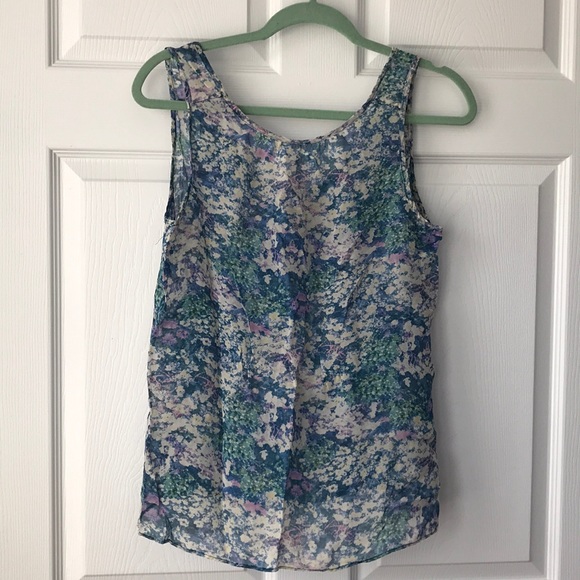 Medium Blue Green Silk Eliot Tank-top Shirt - Picture 10 of 13